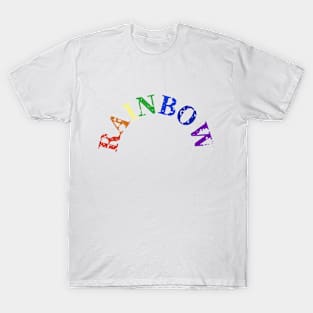 Rainbow Wording in Colors T-Shirt